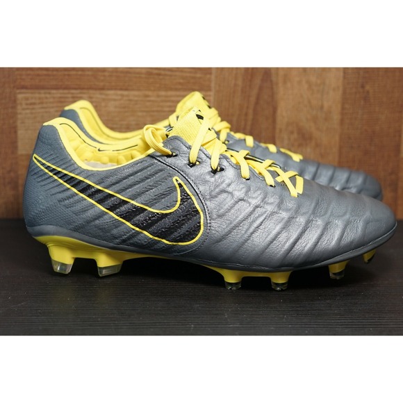 Nike Tiempo Legend 7‎ Elite FG Dark Grey Opti Yellow AH7238-008 SIZE 6.5 main image 8